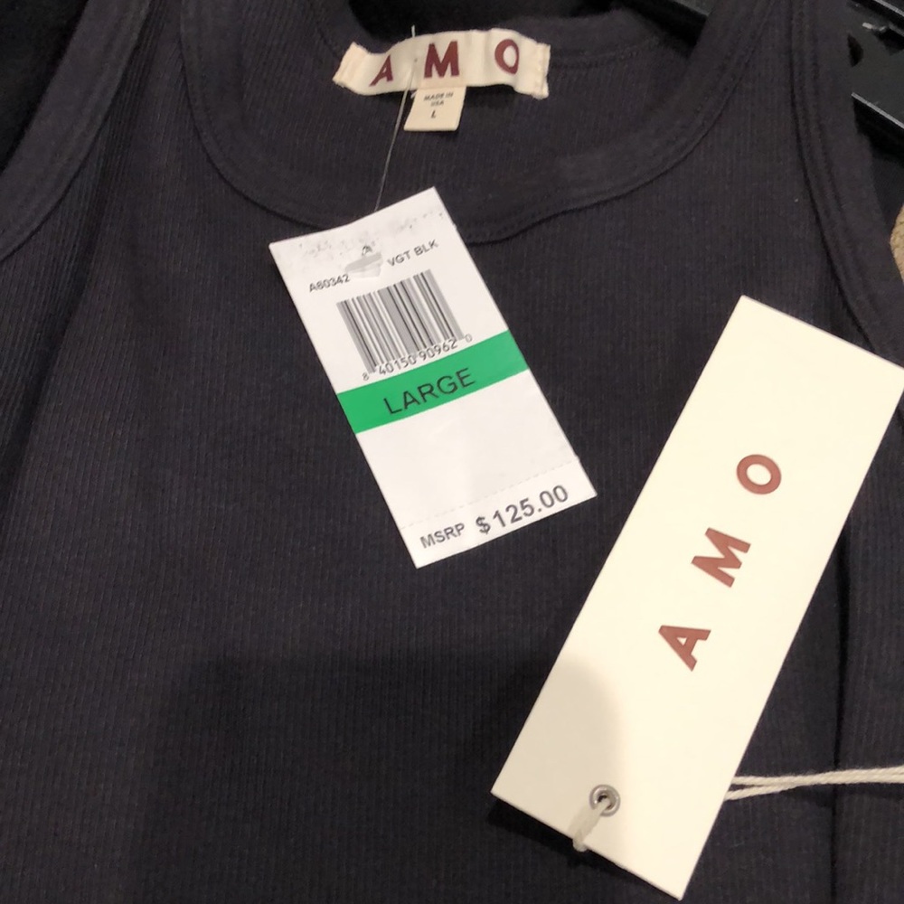 AMO Long Rib Tank Body Suit - Picture 3 of 3